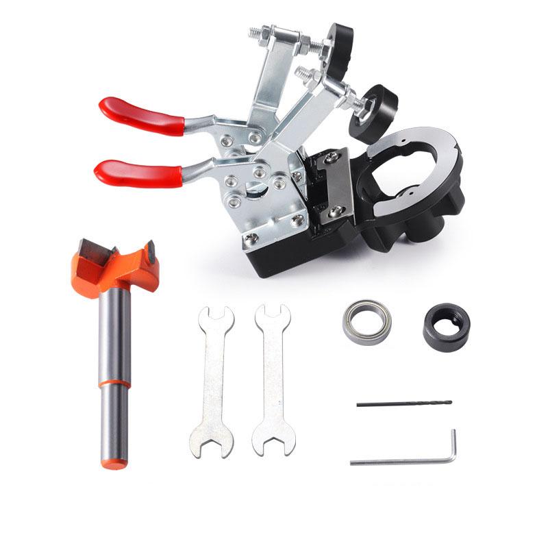 

Направляющая для сверления отверстий в деревообработке Локатор для сверления петель 35 мм Эффективный шаблон Дверной шкаф Пробивка отверстий Установка открывалки