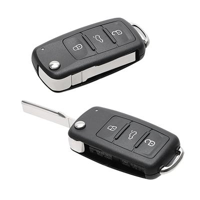 3 pulsanti per Beetle/Caddy/Eos/Golf/Jetta/Polo/Scirocco/Tiguan/Touran/UP Chiavi auto vuote sostitutive per guscio chiave auto VW Flip remoto