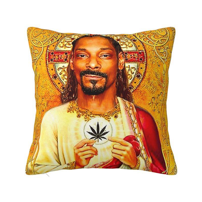 Rapper Music Snoop Dogg Cushion Cover X Cm Polyester Velvet Throw Pillow Case For Sofa Car Decoration Bedding Pillowslip