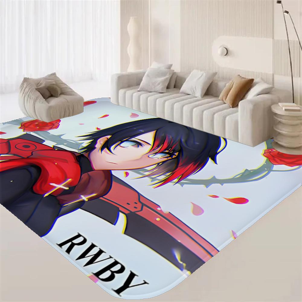 Anime Characters R-RWBY Bathroom Mat INS Style Soft Bedroom Floor House Laundry Room Mat Anti-skid Welcome Doormat