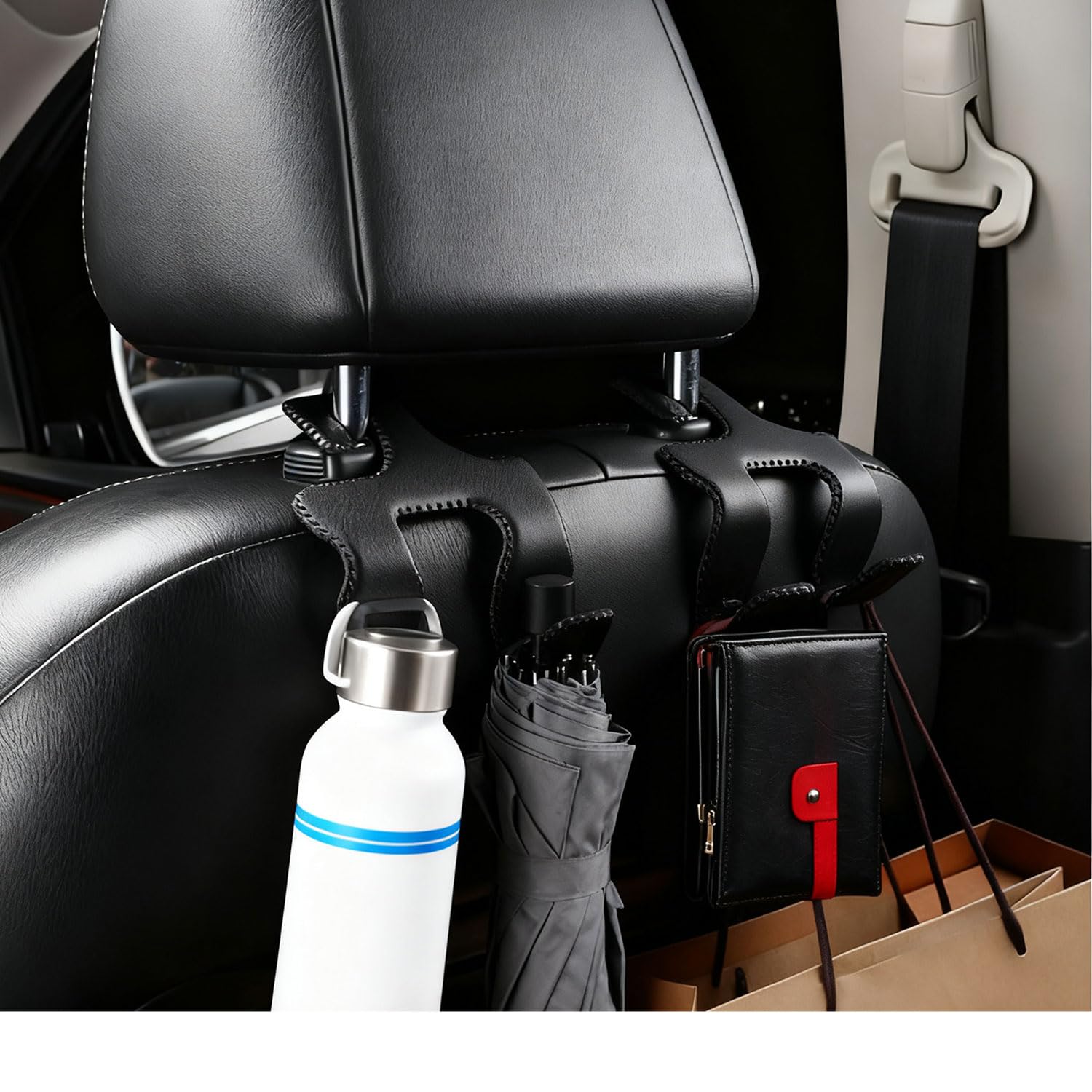 

Car Seat Hooks, Car Hooks, Storage Hooks, Set of 2, Hanging Hooks, Headrest Hooks, чорний