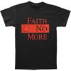 Men's Faith No More Classic New Logo Star Slim Fit T-shirt Small Black