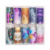 Stripe Pattern Nail Foils Leopard Print Nail Decals Fashion Nail Stickers  Nail Decoration