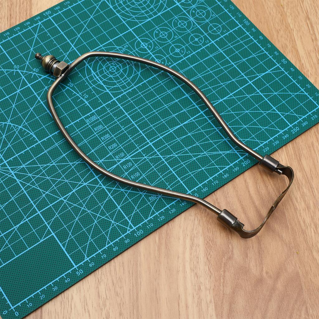 1Pcs 8 Inch Bronze Lamp Harp Holder Metal Horn Lamp Frame for Table Floor Lampshade Bracket Robust Decorative Light Stand
