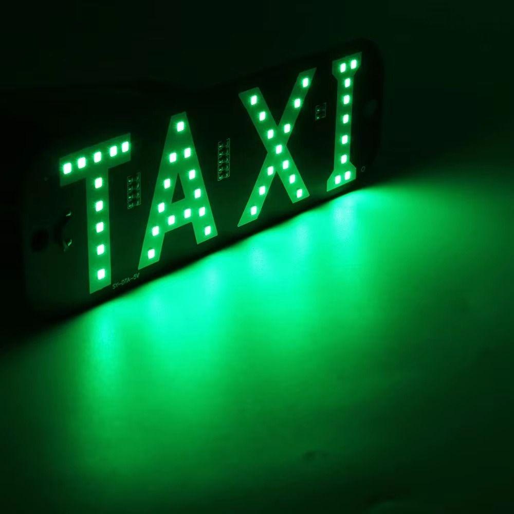 T-A-X-I LED Taxi Sign Light Creative Auto Indicator Lamp Taxi Led Light  Panel Accessories