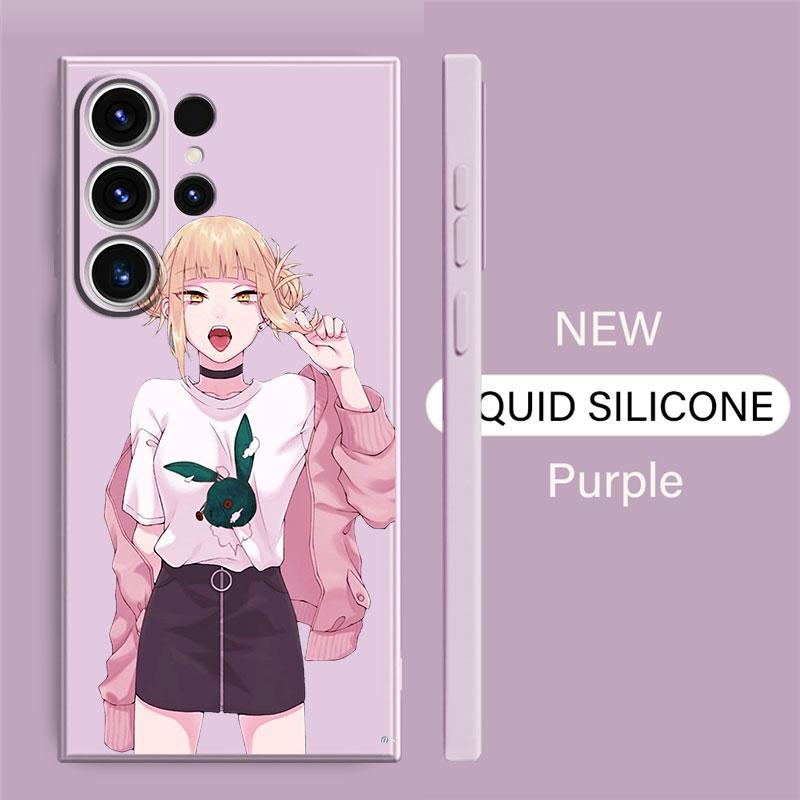 My Hero Academia Phone Case For Samsung Galaxy Note 20 Ultra S20 S23 Ultra S21 S22 Note 10 Plus 8 9 Square Liquid Cover Soft