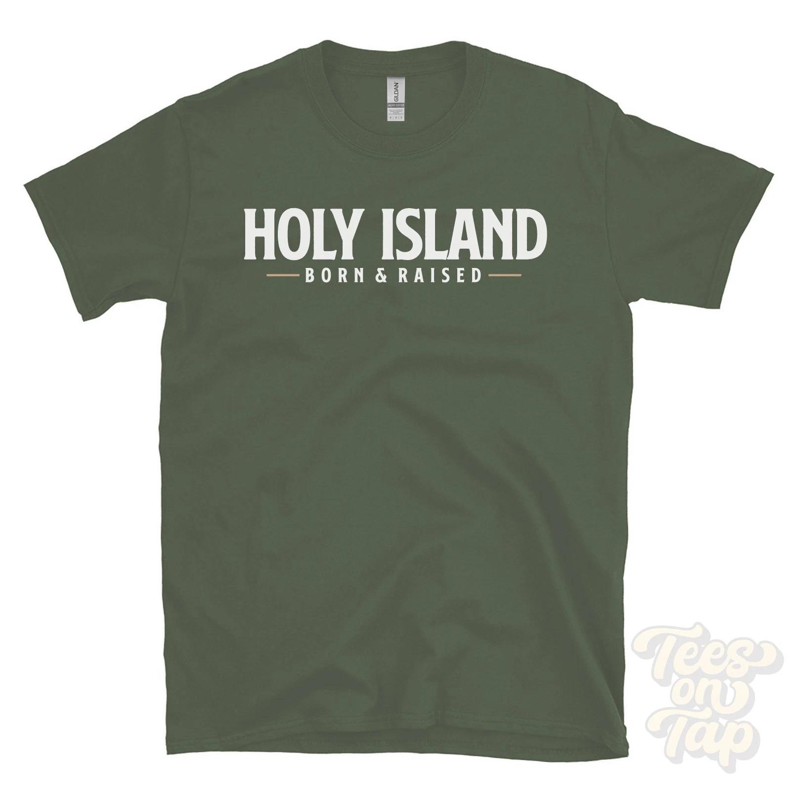 HOLY ISLAND BORN & RAISED T SHIRT Northumberland pilgrimage uk 4 M