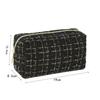 Fashion With Handle Cosmetic Bag Large Capacity Linen Cotton Makeup Bag Breathable Lightweight Toiletry Handbag Women