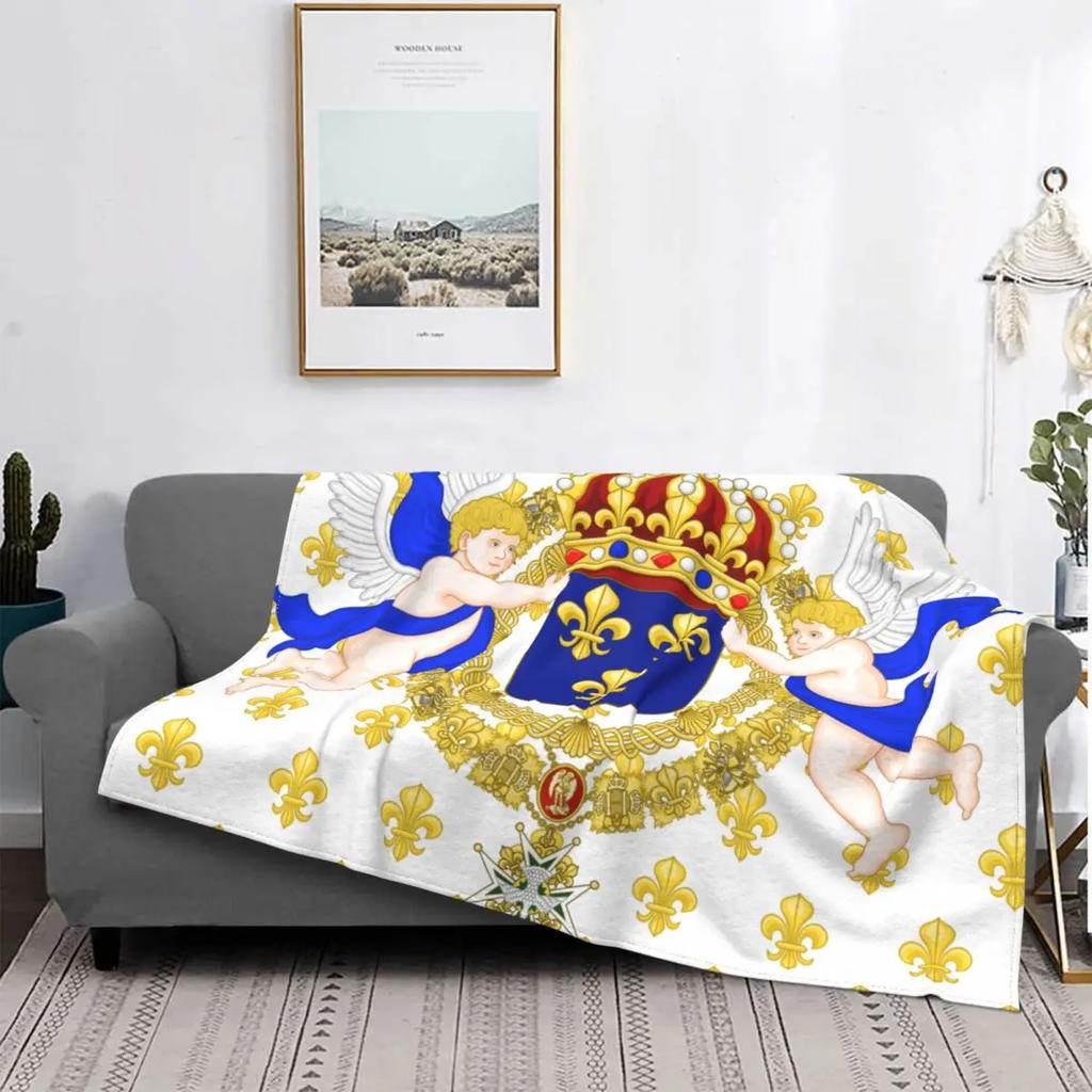 Napoleonic French 85th Regimental Flag REMASTERED Blanket Warm Fleece Soft Flannel Throw Blankets for Bed Couch Home Decor Gifts