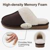 Fashion Crestar Fuzzy House Slippers for Women Fashion Faux Fur Collar Suede Slippers Women Men Fluffy Memory Foam Comfortable Slippers