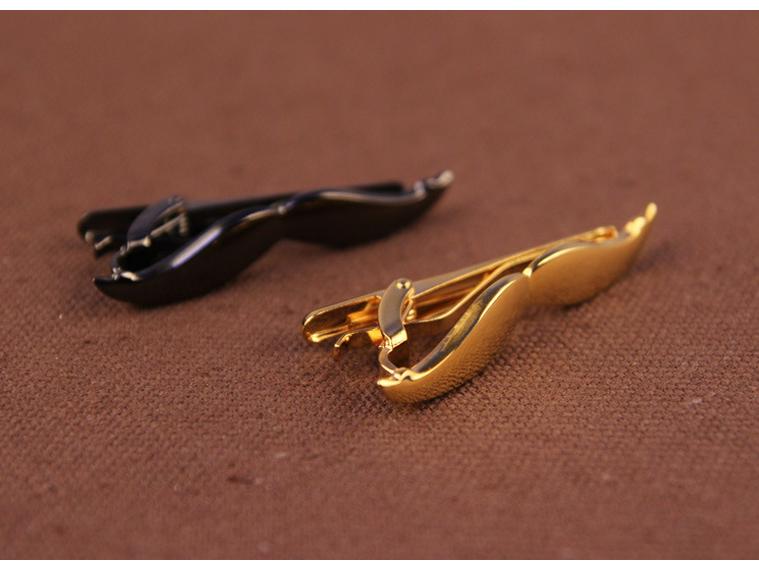 Herren Krawattenklammer - Schnurrbart, Schwarze Feder & Anker Designs verfügbar