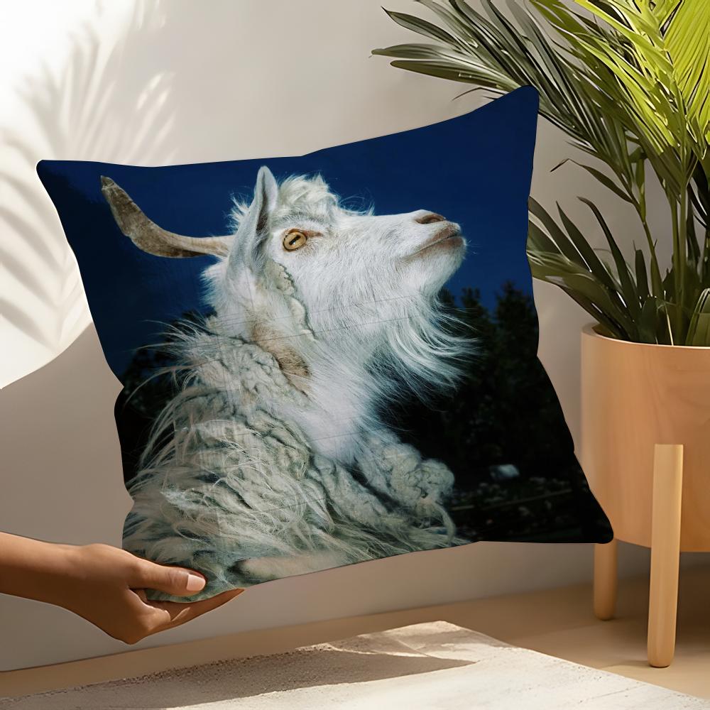 Cooles Ziegen-Meme Kissenbezug Heim Wohnzimmer Dekoration Leinen Kissenbezüge Kissenhülle