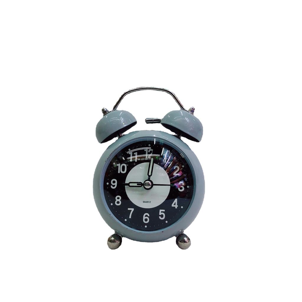 3-inch Small Fat Spherical Simple Real Luminous Night Light Metal Iron Bell Alarm Watch Arc Surface Creative Watch