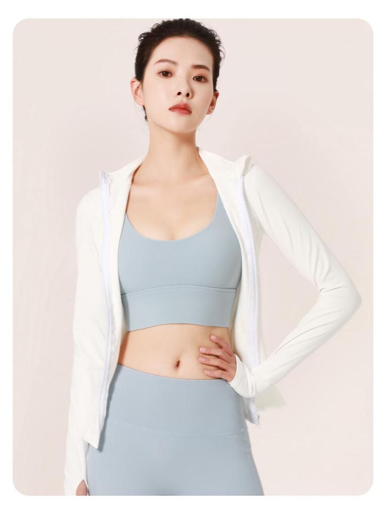 Juyitang Women's Slim Fit Nylon Yoga Jacket