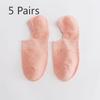 5 Pairs of Female Spring and Summer Thin Pure Color Cute Not To Drop with Shallow Mouth Invisible Socks