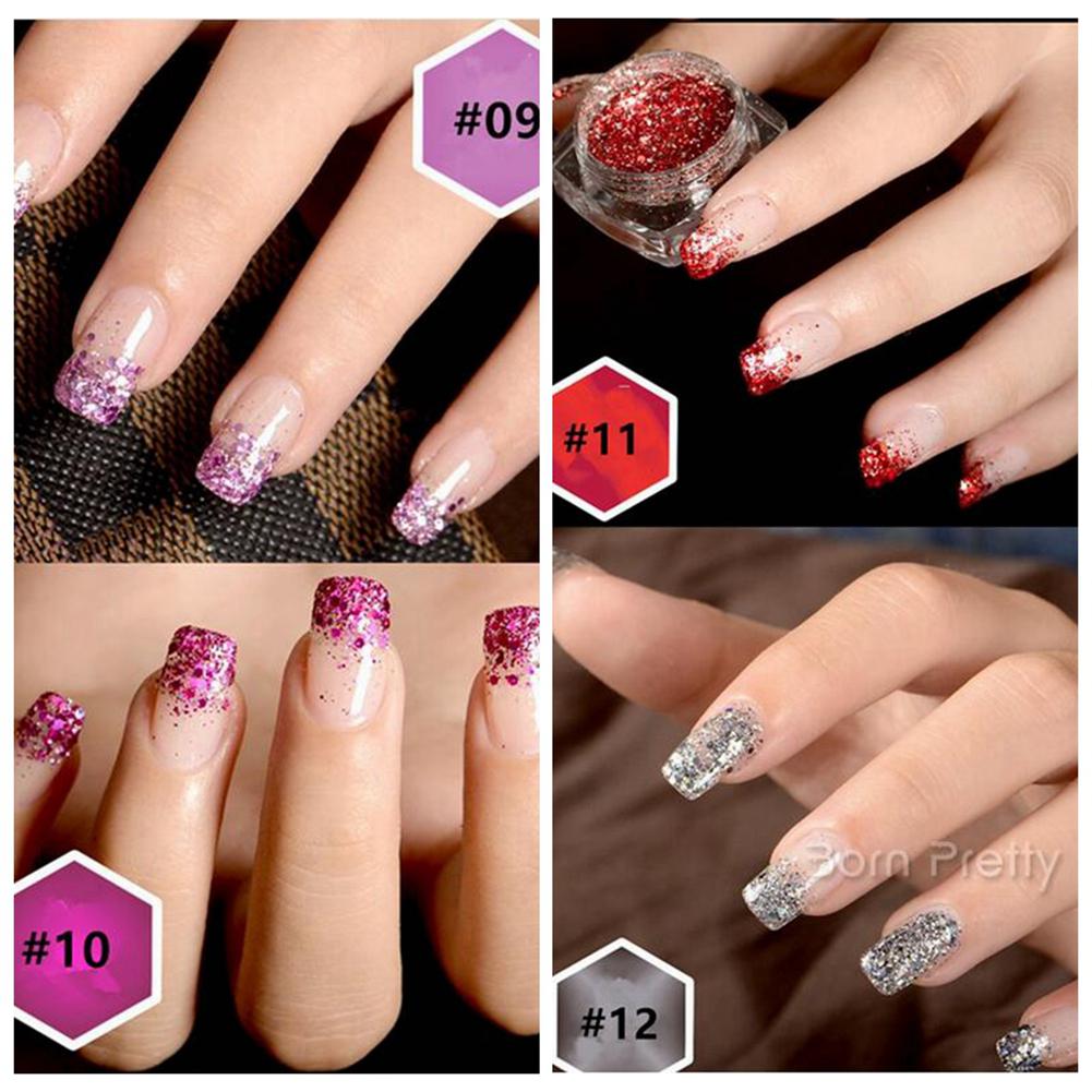 Buy Fine Glitter Powder Safe for Skin DIY Nail Art Glitter Powder at