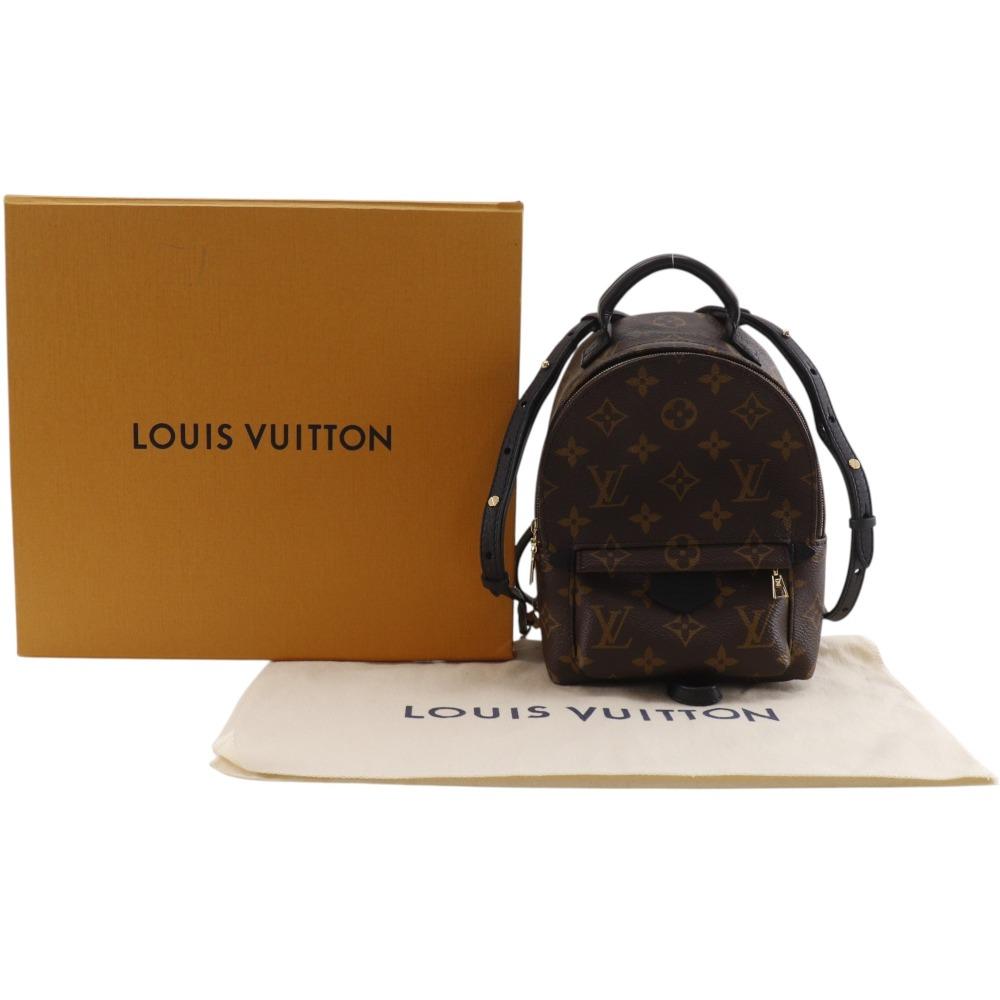 LOUIS VUITTON Palm Springs Backpack MINI Backpack Daypack M44873 2WAYShoulder Brown Monogram canvas Women Used