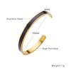 Drip Glossal Bracelet Fashion Color Enamel Hand Ropper Female Women's Wild Titanium Steel Bracelet