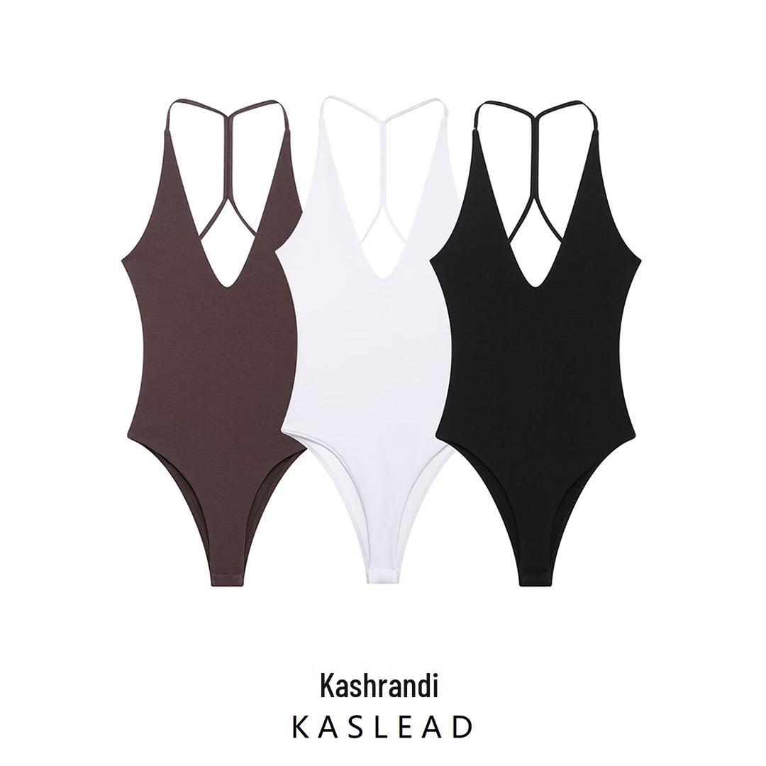 

Spring 2025 European & American Style Women s Slim Spaghetti Strap Bodysuit M