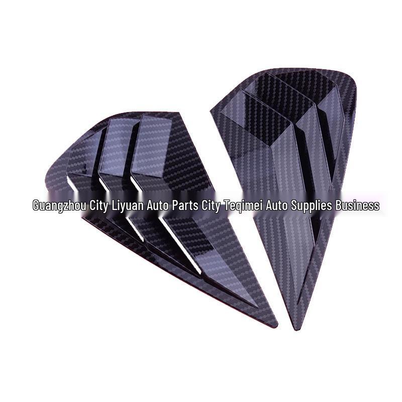 Carbon Fiber Rear Quarter Window Louvers for Kia K3 2019-2023