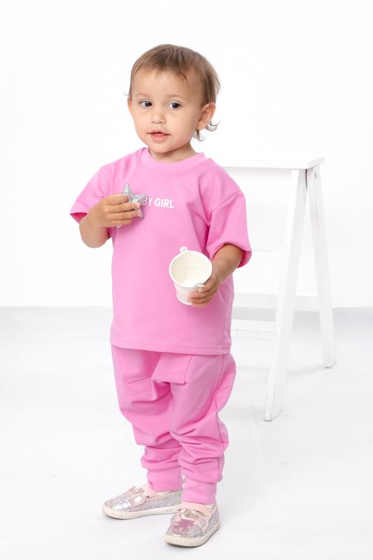 

Infant Girls’ Set – Soft T-Shirt & Elastic Waist Pants, Summer , 5074-057-33-5 HC 92 бейкер miller рожевий колір