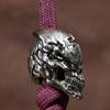 Cross Skull Head Mosazný nůž Korálky EDC DIY Paracord Tkané náramky Přívěsky na řetízky Příslušenství Venkovní závěsy na nářadí Tretky