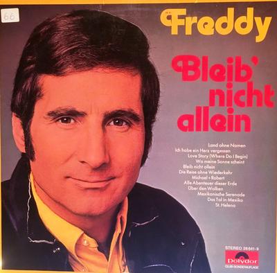 LP Record FREDDY QUINN - Bleib' Nicht Allein 286419 Polydor 1971 Germany Pop Used