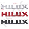 3 Color Metal HILUX Labeling Logo 3D Car Letter Rear Trunk Sticker Badge Tailgate Emblem Car Styling Accessories