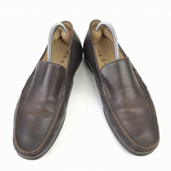 Regal Leather Slip On 24 Dark Brown Loafer Moccasin Dress Shoes Business(USED)