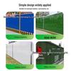 Color Steel PVC Site Hoarding: Temporary Construction Barrier with Grass-Effect Sheet Metal.
