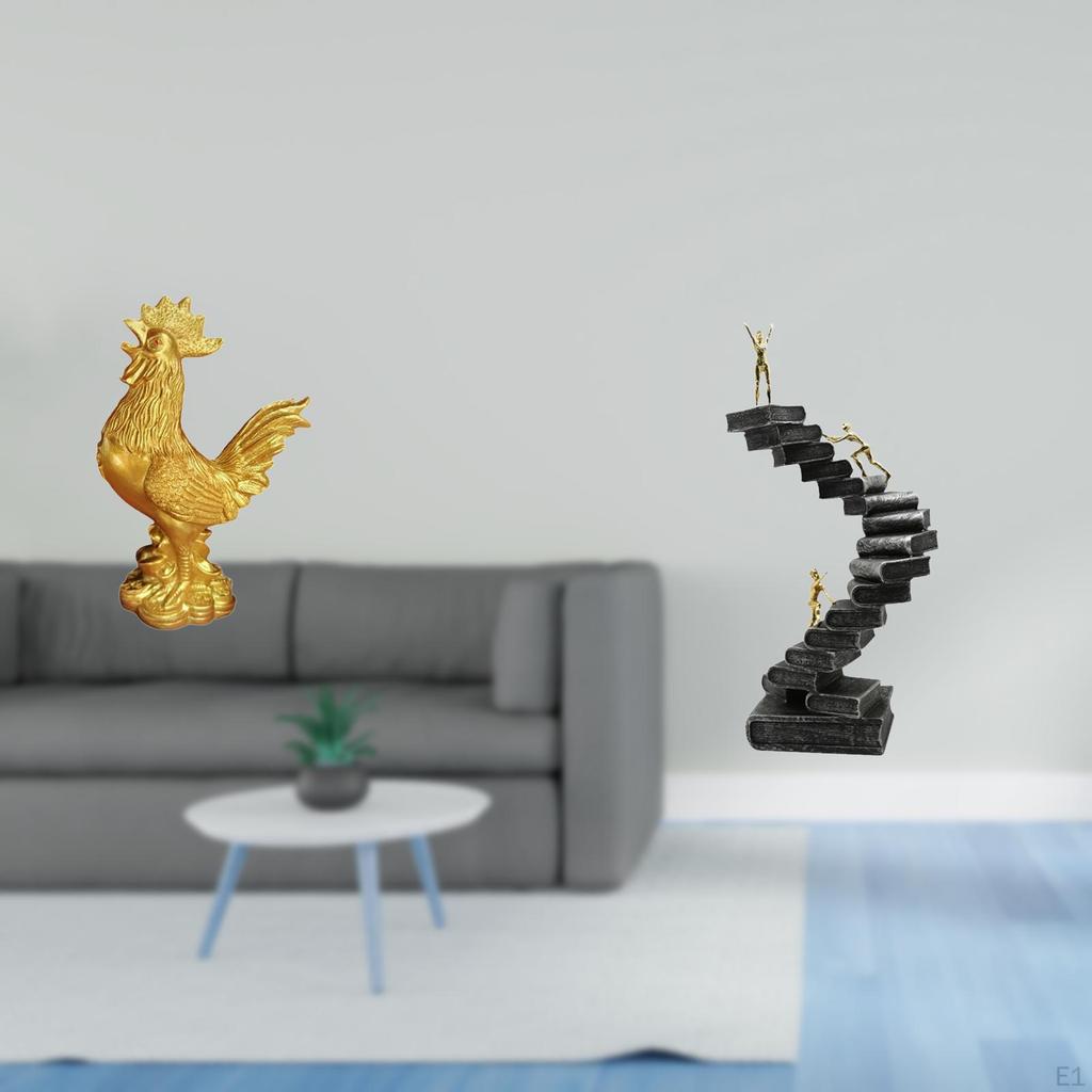 Feng Shui Sculpture Resin Abstract Figure Handicraft for Housewarming Birthday Anniversaries