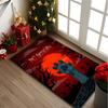 Red Dark Claw Carpet, Non-slip Office Chair Rug, Digital Print Home Area Rug, Unique Festival Decorations