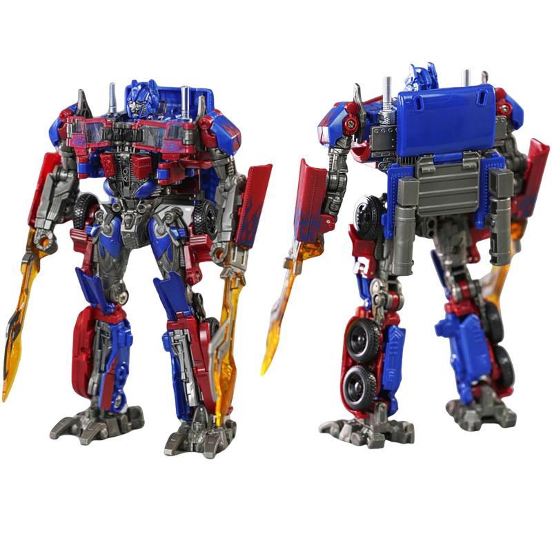 Transforming Robot Toy Optimus Prime Commander AOYI BMB Articulated Action Figure Model Transforming Truck Head Alloy Version Robot Car