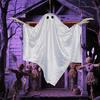Halloweeni Dekoráció Realisztikus 1,5 m-es Függő Hintázó Szellem Dekoráció Fényfüzérrel Kísérteties Aranyos Szellemek Előverandára Udvarra Fára Ünnepi Hangulat