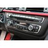 Inner Central AC Button Control 13-19 Silver Matte For BMW 3 4 Series Cover Trim