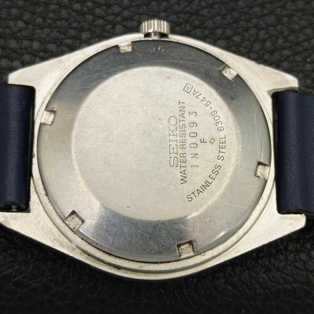 VINTAGE SEIKO 5 AUTOMATIC 6309A JAPAN MENS BLUE COLOR DIAL WATCH a701530-5 R206b-a701530