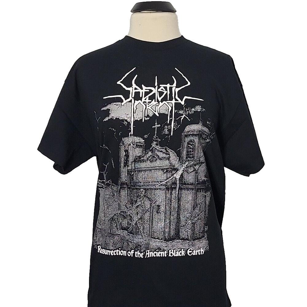 SADISTIC INTENT Resurrection Of The Ancient XL T-Shirt Black Mens Band Logo Unisex T-Shirt M