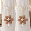 1 PCS Flower Shape Window Curtain Buckles Elastic Band Curtain Rope Holders  Kids Room