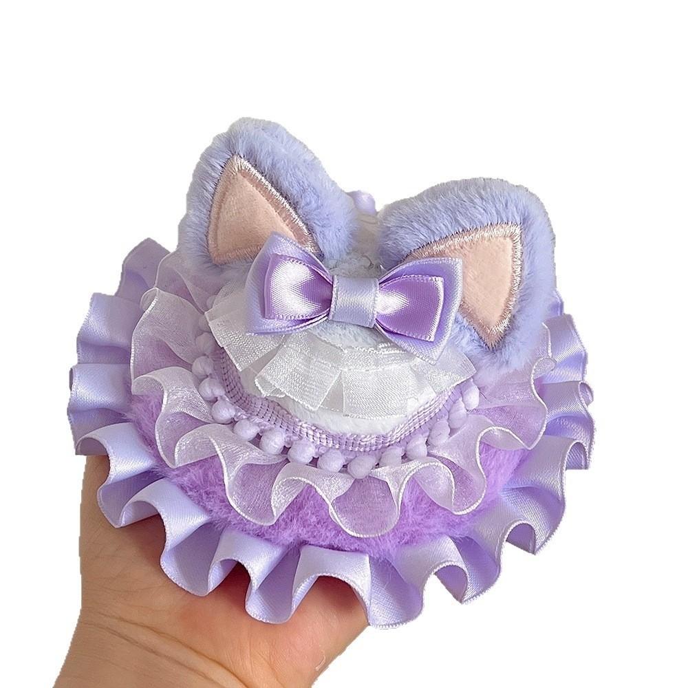 Sweet Pink Bunny Ear Hair Clip Lace Trim Lolita Hair Accessory Cute Hair Clip Cosplay Party