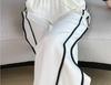 Ladies' Ice Silk Quick-Dry Wide-Leg Pants - Summer 2026 Casual White Straight-Leg Sports Trousers