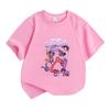 Kinder Jungen Mädchen 100% Baumwolle Kurzarm Rundhals T-Shirt, Lustiger Digitaler Zirkus Cartoon Druck Lässige Bequeme T-Shirts für Kinder Tägliches Tragen