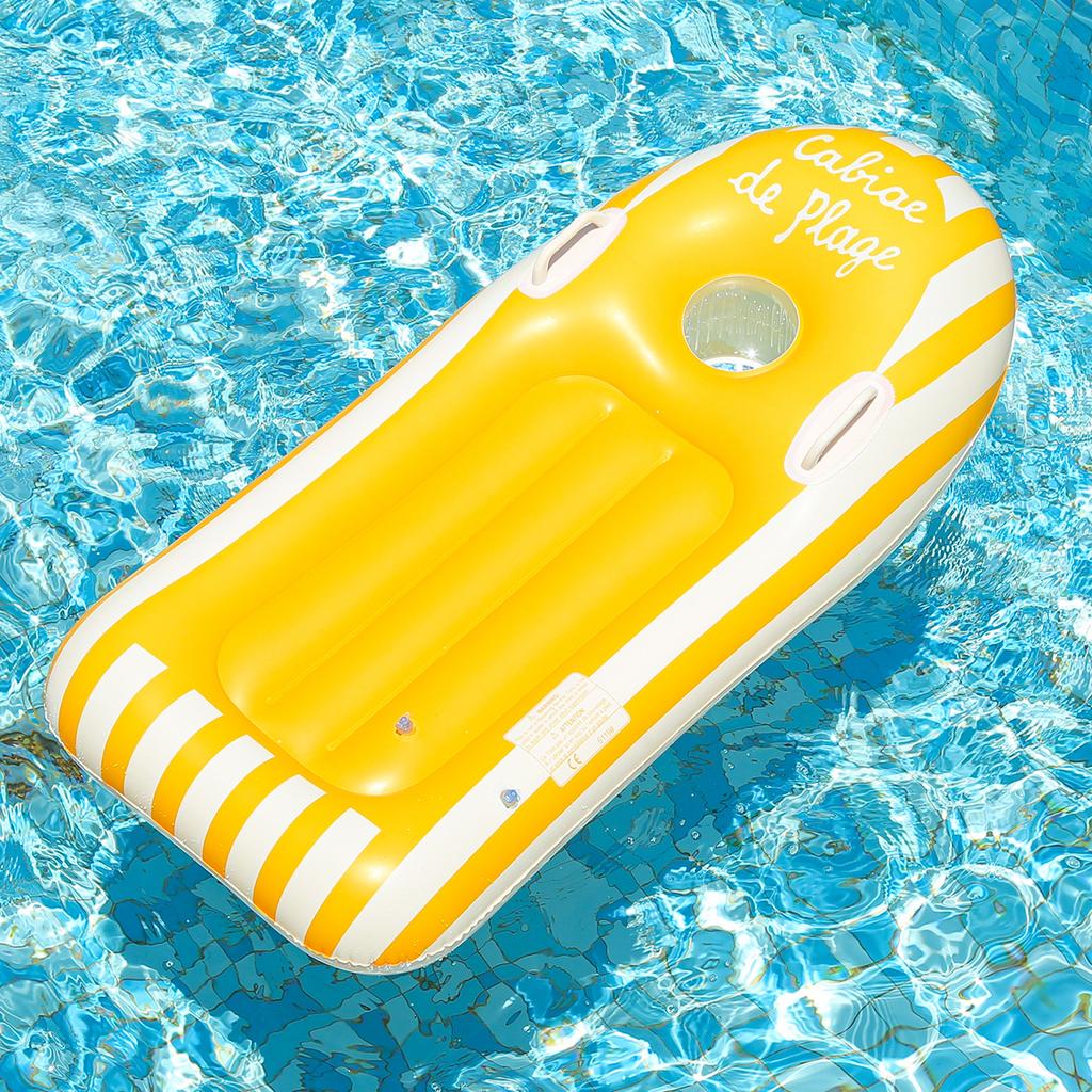 1PC Inflatable Surfing Board, Surfboard With Handle, Summer Swimming Board, Suitable For Water Slides, Swimming Pools, Beaches