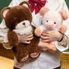 New Arrival Fuzzy Animal Pig Fox Bear Plushies Soft Cute Stuffed Plush Toy Kawaii Bear Doll For Girl Boy