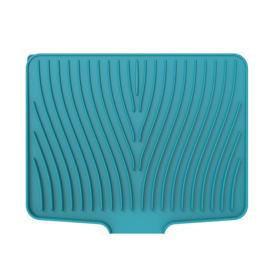 Silicone Dish Drying Mat Heat Resistant Drain Pad Sink Mat for Kitchen Counter Quick Drying Dish Mat Multifunctional Tableware Mat