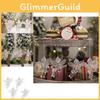 4pc Elegant Transparent Acrylic Angel Christmas Ornaments For Festive Home Decoration