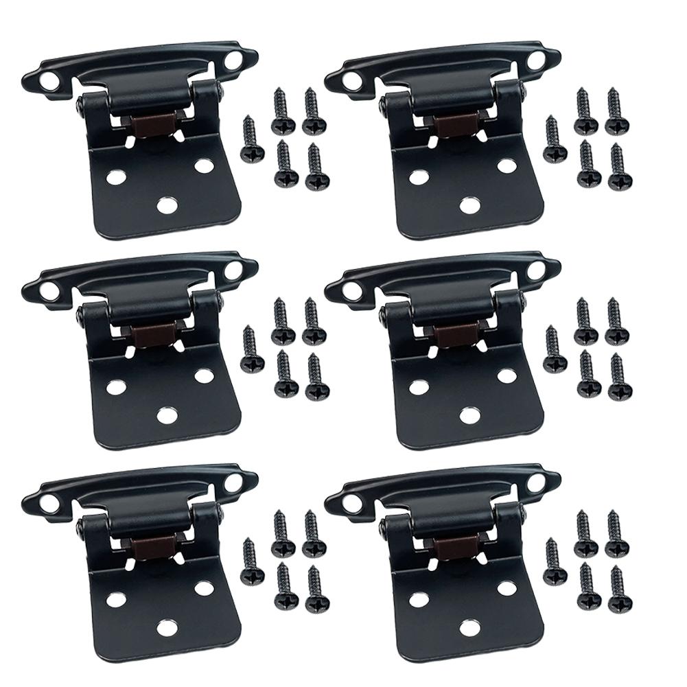Metal Cabinet Hinges with Self Closing Feature 6 Pack for 38 Inset Cabinets Enhancing Home Cabinet Functionality