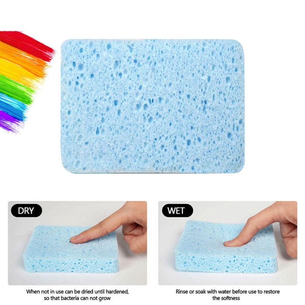Wood Pulp Cotton Watercolor Painting Sponge Reusable Art Sponge Tool Students
