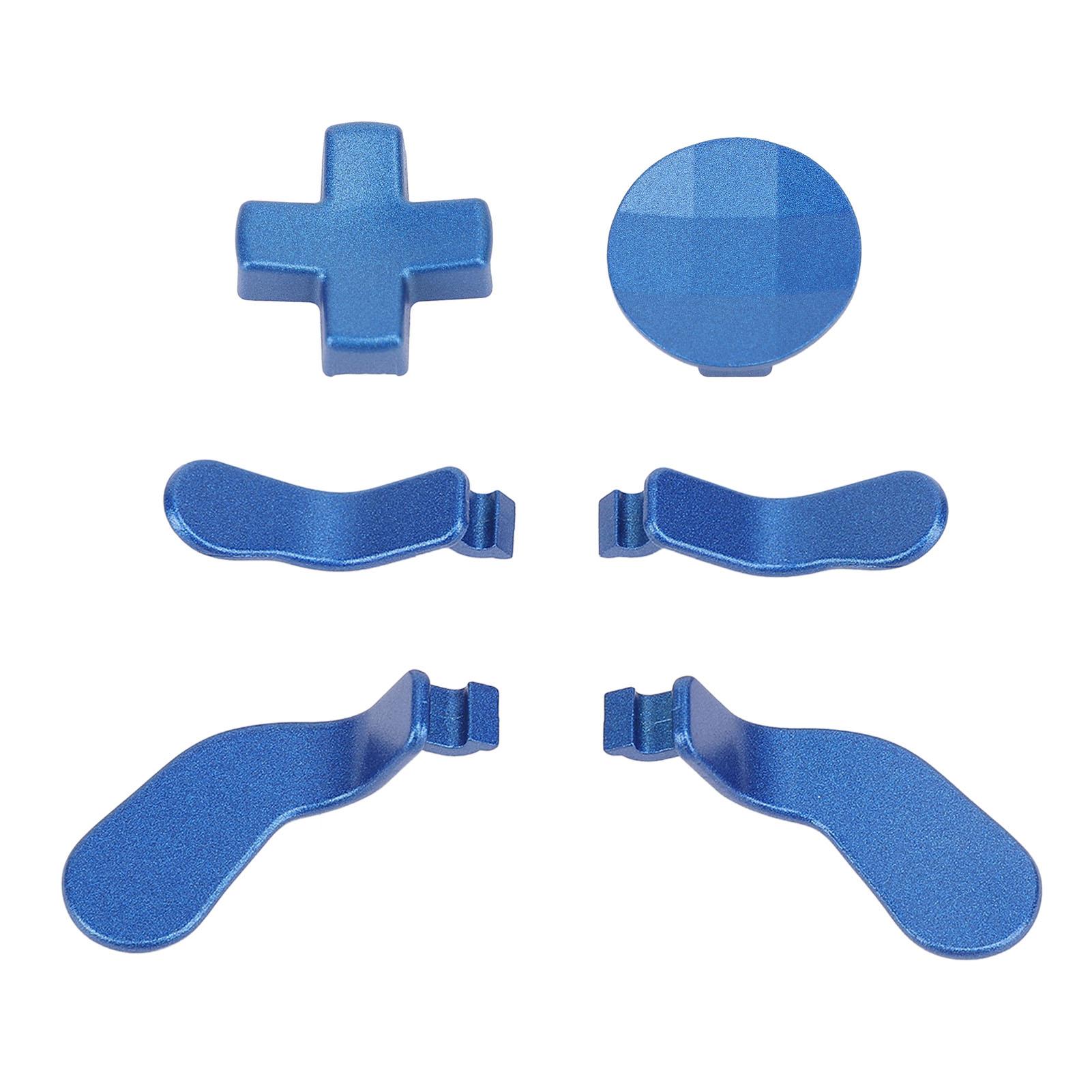 

6 шт. беспроводных контроллеров Paddles D Pads металлические запасные части аксессуары ремонтный комплект комплект компонентов Blue