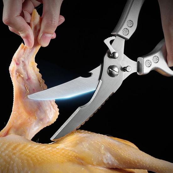 Kitchen Scissors Heavy Duty Poultry Shears with Safety Lock Stainless Steel Blades Meat Fish Vegetables Cutting Shears