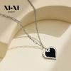 European & American INS Style Heart Pendant Clavicle Chain Necklace for Women